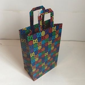 GUCCI Empty "Psychedelic GG" Web Design Gift Bag